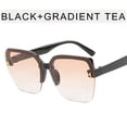 thumbnail image 4 of Gafas de sol de verano para mujer con protección solar, adelgazamiento UV, HD, estilo rock de alta gama, tendencia, 4 of 6