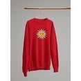 thumbnail image 3 of Vintage Sun Moon Daisy Sweatshirt Women -Image by Shutterstock, Female Small, 3 of 4