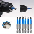 thumbnail image 2 of 1pc 50mm Non-slip Screwdriver Bit Set Electric Impact For 1/4 Electric Hand Drill Screwdriver PH1/PH2/PH3/PZ1/PZ2/PZ3 Hand Tools PZ.2, 2 of 6