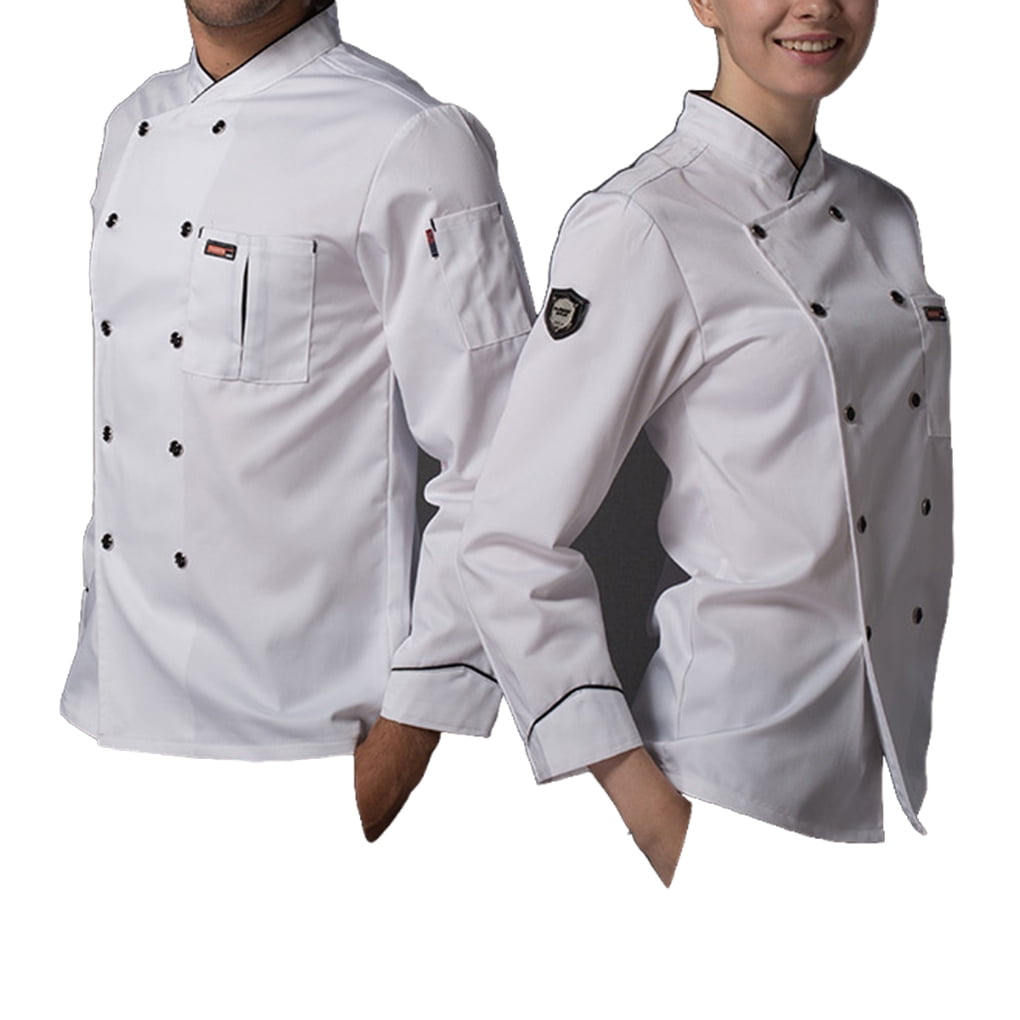 XXL White long sleeved chefs jacket 