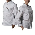 thumbnail image 1 of Matsuzay Chaqueta de Chef Unisex-Adulto de manga larga telas mejoradas transpirable absorbente de sudor uniforme de cocina antiincrustante para Herramientas y accesorios para hornear Blanco L Matsuzay HA012106-02, 1 of 6