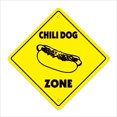 thumbnail image 1 of SignMission Chili DOG X- 12 Po Chili DOG Zone Signe de Passage Xing, 1 of 1