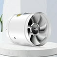 YiaNXan Exhaust Fan Metal Pipe Wall Fan Powerful Ventilation Inline