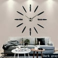 3D Wall Clock Luminous Frameless Wall Clocks Wall Stickers Silent Clock ...