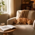 thumbnail image 4 of Homellea Realistic Sleeping Animal Plush Pillow, 15.74 Inch Brown Cow Stuffed Animal Cushion with Lifelike Photo Print for Bed, Sofa, Reading Nook, Farmhouse Decor and Cow Lover Gift, 4 of 5