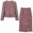 thumbnail image 6 of Fashionable luxurious elegant heavy industry sequin nail bead jacket+half skirt European station coarse woolen two-piece set, 6 of 7