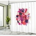 thumbnail image 5 of Ambesonne Fuchsia Shower Curtain, Bouquet of Exotic Flowers, 69"Wx75"L, Dark Purple Pale Peach, 5 of 5