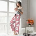 thumbnail image 6 of Halloween Pajama Pants Women, pink-background-halloween-ghost Halloween Costumes Sweatpants Soft Sleep Lounge Pants, Casual PJ Bottoms Pants with Pockets, 6 of 7