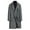 Dark Gray, variant on Men's Leisure Trench Coat, Solid Color Slim Fit Mid-Length Woolen Design for Family Gatherings and Fall Winter Fashion,Army Green,4XL