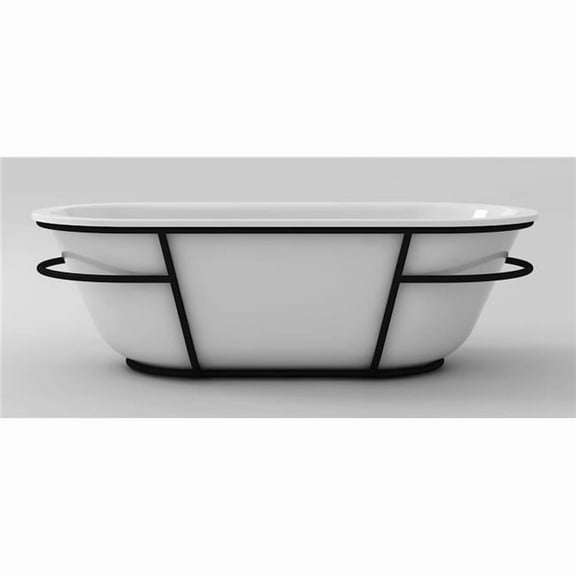 A&E Bath & Shower BT-6058 71 in. Eden Freestanding Bathtub, White