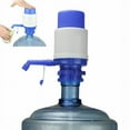 thumbnail image 2 of LNKOO Water Bottles Pump Blue Manual Hand Pressure Drinking Fountain Pressure Pump Water Press Pump with an Extra Short Tube and Cap Fits Most 2-6 Gallon Water Coolers BPA-Free, 2 of 6
