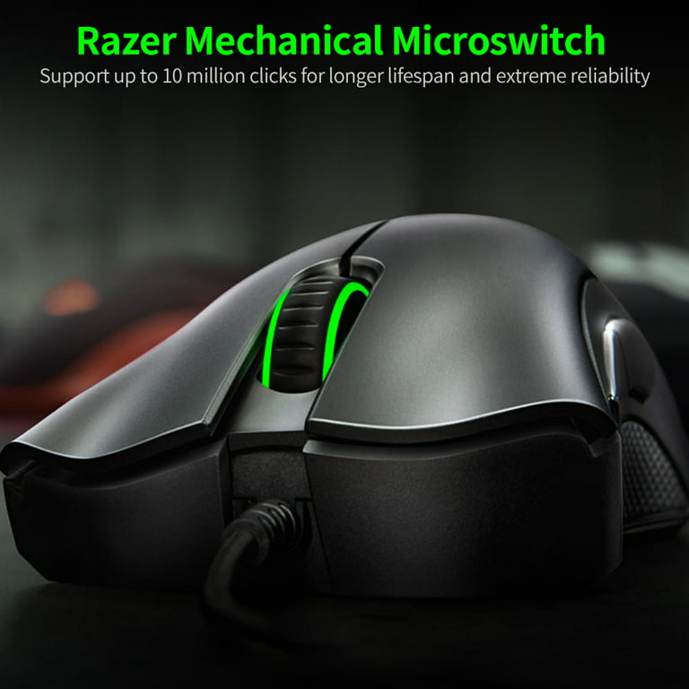 Razer DeathAdder Essential Wired Gaming Mouse 6400DPI Optical Sensor 5  Independently Programmable Buttons Ergonomic Design 