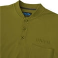 thumbnail image 4 of UNIFU FR Henley Shirt for Men 7OZ Work Shirt NFPA 2112/CAT2 Compliant 100% Cotton Long Sleeve Henley, 4 of 7