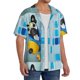 thumbnail image 2 of Fotbe French Bulldog Dog in a Bathtub Camisa Estampada de Manga Corta para Hombre, Casual de Verano, Estilo Playero, Sin Arrugas-4X-Large, 2 of 5