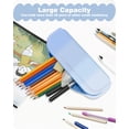 thumbnail image 5 of Silicone Pencil Case,Happon Waterproof Pencil Pouch,Portable Pencil Case,Versatile Pencil Bag,Small Office Supplies for Adults,Women and Men(Blue), 5 of 7