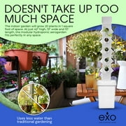 Exo Hydroponics 3 Tier Vertical Garden Planter Tower for Indoor Gardening, Vertical gardening Indoor/outdoor, 12 Stacking Garden Pots, 100% Money Back Guarantee