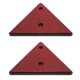thumbnail image 1 of Reflector Automotriz Triangular, Reflectores Triangulares Traseros Rojos Fijación Con Tornillo Alta Reflectividad Impermeable Para Remolque Camión RV, 1 of 7