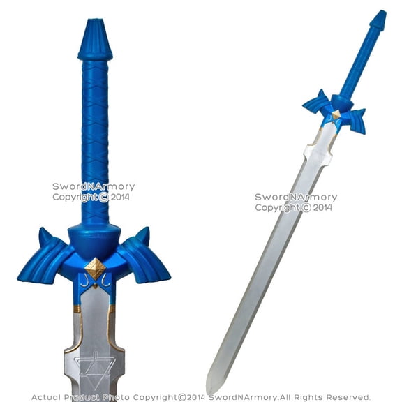 Munetoshi 41" Blue Legend of Zelda Foam Sword Hero Link Hylian Fantasy Katana Cosplay