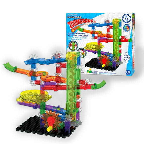 The Learning Journey Techno Gears Marble Mania Zoomerang 2.0 Ensemble de Construction – 80+ Pièces Jouet Éducatif Primé pour Enfants de 6 à 12 Ans