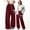 Wine, variant on Dpytoraw Girl's Bowknot Baggy Sweatpants Lightweight Straight Leg Athletic Pants with Pockets Size 13-14 Years