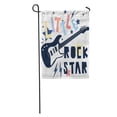 thumbnail image 1 of LADDKE Colorful Baby Little Rock Star Slogan for Kid Graphic Music Boy Guitar Garden Flag Decorative Flag House Banner 28x40 inch, 1 of 2