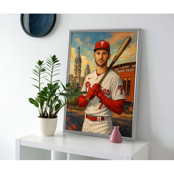 Trea Turner Poster or Canvas Wall Art