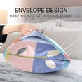 thumbnail image 4 of Yayeee Pillowcase Standard Size Set of 2 Satin Wrinkle Resistant Pillow Case, Blue Flowers, 4 of 7