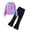 Blue&pink Tie Dye, variant on Arshiner Girls 2 Piece Clothes Long Sleeve Sweatshirt & Flared Pants Fall Clothing Set