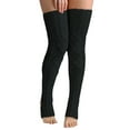 thumbnail image 2 of xiaxaixu Female Stocking, Solid Color Toeless Knee-High Socks Long Tube Socks, 2 of 6