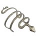 thumbnail image 3 of Serpiente Curvada Tallada Vintage Brazalete Abierto Brazalete De Plata Punky Divertida Novedad Joyas De Moda Para Hombres Mujeres, 3 of 5