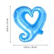 thumbnail image 5 of FELTECHELECTR 4 globos de aluminio con forma de corazón de 18 pulgadas, decoración creativa para fiestas, bodas, cumpleaños y festivales (azul claro)., 5 of 7