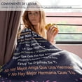 thumbnail image 6 of Regalo Para Hermana, Sister Birthday Gifts Blanket 60x50in, Dia De Las Madres Hermana Regalos, Mothers Day Sister Gifts, Sister Gifts In Spanish, Regalo De Graduacion/Cumpleanos/Navidad Hermanas, 6 of 6