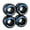 Black, variant on C SEVEN C7skates 83A PU 58x33mm Quad Roller Skate Wheels (Farrah)