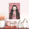 thumbnail image 6 of Kamado Nezuko Canvas Decorative Painting Wall Art Living Room Posters Bedroom Home Decorations 8"X12", 6 of 8