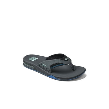 Reef Fanning Sandals Gunmetal/Ocean men in size US 12