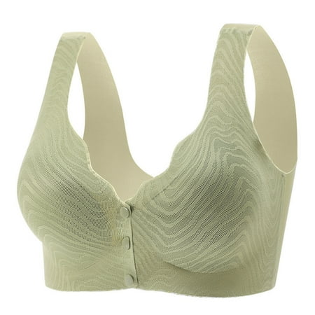 

CAICJ98 Lingerie for Women Women Seamless Underwear Comfort Bra Ice Silk Large Size Beautiful Back Underwear Womens Bras No Underwire (Green 2XL)