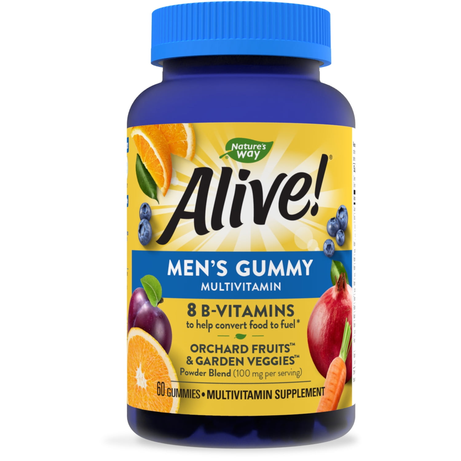 Nature’s Way Alive! Men’s Gummy Multivitamin, BVitamins, Delicious
