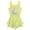 Green, tinkerbell, variant on Disney Tangled Rapunzel Sleeveless Romper With Skirt Overlay Toddler to Big Kid