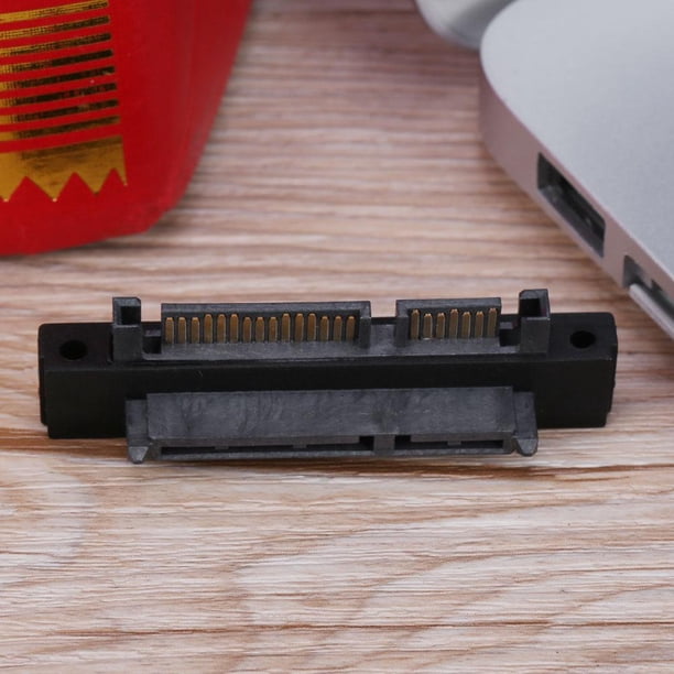 Adaptador de puerto SATA macho a hembra de 90 grados y 22 pines para SATA HDD SSD (derecha) Sywqhk Para estrenar