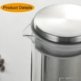 thumbnail image 2 of Airtight Cold Brew Coffee Maker & Tea Infuser - 800ml Glass Carafe Pitcher for Iced Brewing,Glass Pot New, 2 of 4