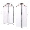 thumbnail image 2 of Paquete de 6 bolsas colgantes para ropa, 24 x 40 pulgadas, transpirables, a prueba de polillas, cierre de cremallera completo para vestidos largos, trajes, vestidos de baile, abrigos, negro Sailing Electrónica, 2 of 5