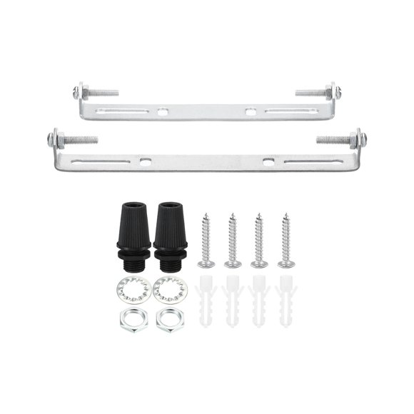 Unique Bargains 120mm 135mm Ceiling Light Plate Kit Light Fixture Mounting Bracket Crossbar for Pendant Wall Light 2 Set