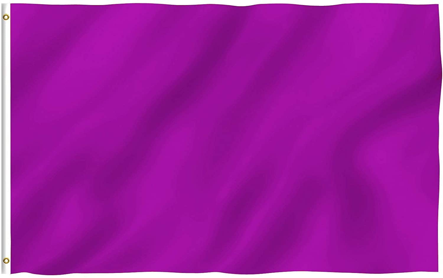 SOLID PURPLE 3'x5' FLAG WITH GROMMETS 3 FOOT X 5 FOOT POLYESTER INDOOR/OUTDOOR 