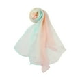 thumbnail image 2 of Nvzi Scarf, 1-Piece Chiffon Scarf (Light Yellow/Light Pink/Light Green) - 160x50cm Lightweight Silk Scarves, Soft Polyester , Versatile Fashion Accessory for Daily Wear & Outfit Matching, 2 of 4