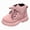 Pink, variant on Toddler Boys Girls Short Boots Kids Outdoor Waterproof Hiking Ankle Booties Non-Slip Toddler Girls Combat Boots Pink,8(Toddler/Little Kid)