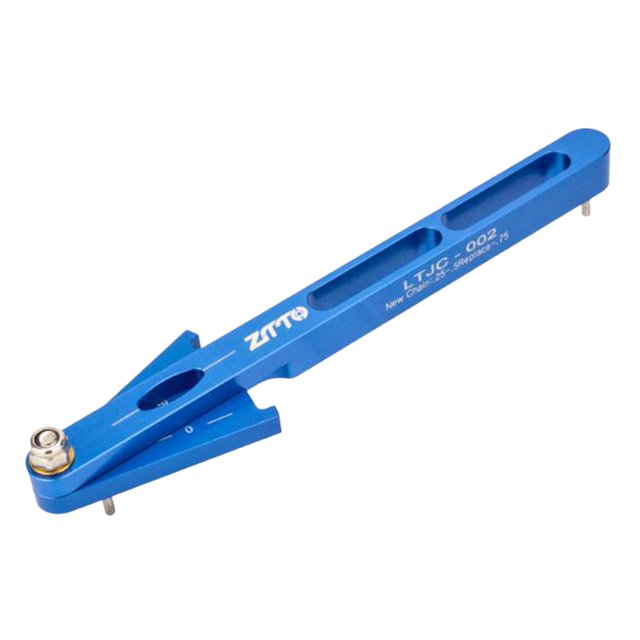 Regla de Medición de Verificación de Cadena Zulema Portátil Azul Comprobador de Desgaste de Cadena de Bicicleta
