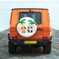 thumbnail image 6 of Susaid Gnomes Summer Beach1 Print Tire Covers,Waterproof Anti-UV Snow Sun Rain Tire Covers for RV,Truck, SUV, Trailer, Camper-15 inch, 6 of 6