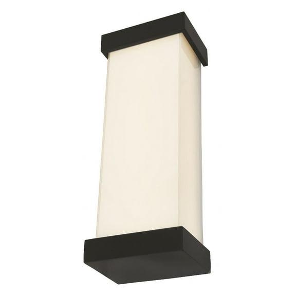 50013ODW-MB-Loki Abra Lighting Loki - 18.7 Inch 18W 1 LED Wall Sconce-Matte Black Finish
