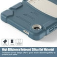 thumbnail image 6 of SaniMore Tri-layer Hybird Case for Samsung Galaxy Tab A9 8.7" 2023 SM-T550 SM-P550, Rugged PC Shell Silicone Anti-drop Shockproof Hidden Kickstand Heavy Duty Protective Cover, Cornflowerblue, 6 of 17