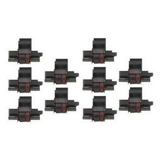 PrinterDash Compatible Replacement for Adler Royal 224/226/4212/4214PD/9500 Black/Red Ink Rollers (10/PK) (906042_10PK)